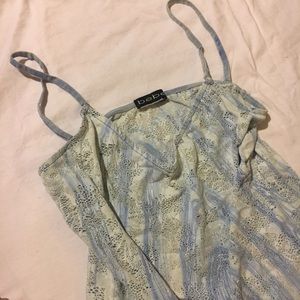 Bebe blue tank top